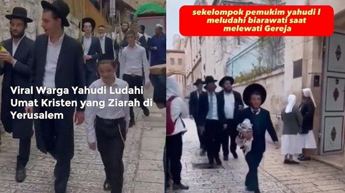 PELECEHAN DI YERUSALEM - Sekelompok Yahudi Israel meludahi Biarawati dan umat Kristen lainnya di depan Gereja di Kota Tua Yerusalem, Polisi Israel pun dikabarkan telah menangkap lima orang yang dicurigai meludahi umat Kristen di depan gereja di Kota Tua Yerusalem tersebut. Namun, tidak ada rincian yang diberikan mengenai identitas orang-orang yang ditangkap. (istimewa)