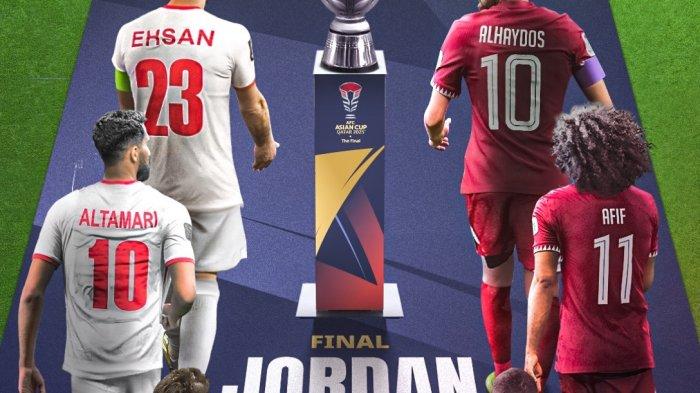 Siaran langsung Final Piala Asia 2023 Yordania vs Qatar, Minggu (10/2 2024)