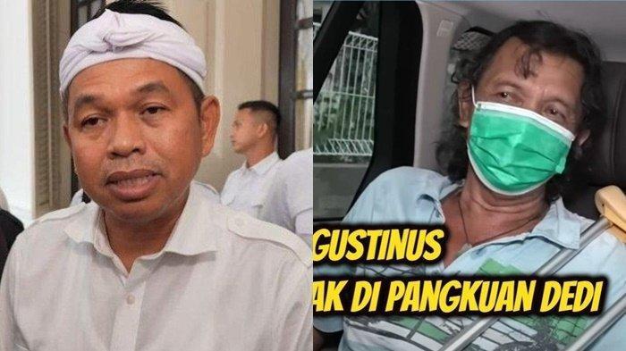 KEMBALI VIRAL - Foto kolase antara Dedi Mulyadi dan Agustinus, penjual kripik meninggal mendadak di pangkuan Gubernur Jawa Barat Dedi Mulyadi menjadi pengalaman yang tak terlupakan