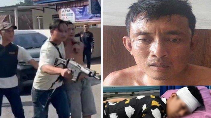 BANDAR SABU PERINTAHKAN ANAK BUAH SERANG POLISI: Tim Gabungan Polda Sumse saat menangkap seorang pria bernama Marzuki. Ia merupakan salah satu pelaku dari puluhan orang yang melakukan penyerangan terhadao 5 anggota polisi yang seddang melakukan patroli di Kabupaten Empat Lawang. (Tribunnews.com)