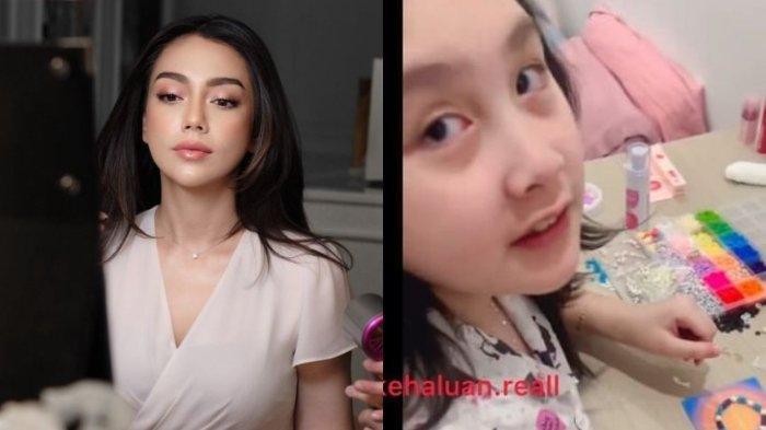 Reaksi Celine Evangelista saat putrinya yang bernama Eleeya Xaviera Sompie atau Eeleya jualan gelang di sekolah Rp 8 ribu.