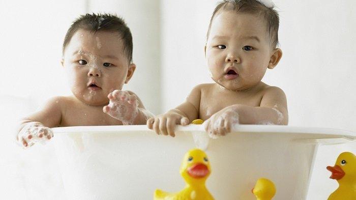 Ilustrasi bayi kembar