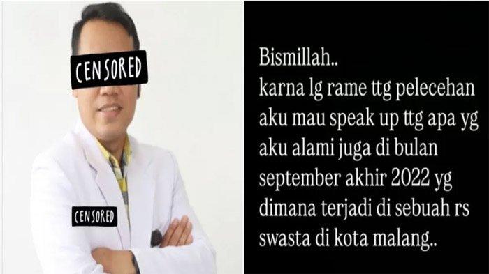 DOKTER CABUL: Kelakuan bejad Dokter AY terhadap pasien wanita telah terkuak. AY merupakan dokter di Persada Hospital Malang melakukan pelecehan terhadap pasien.