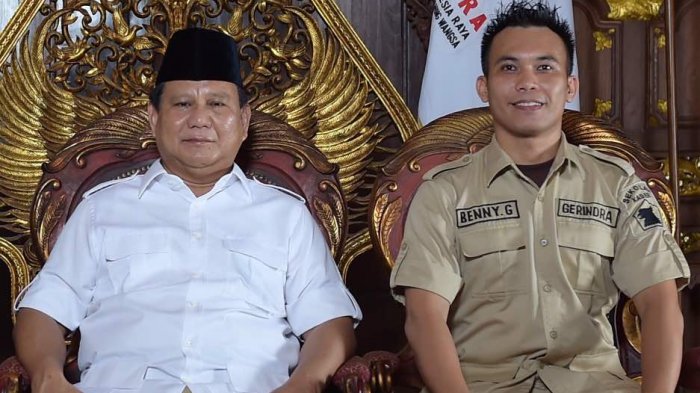 Koordinator Wilayah Sumut DPP Gerindra Benny Gusman Sinaga (kanan)