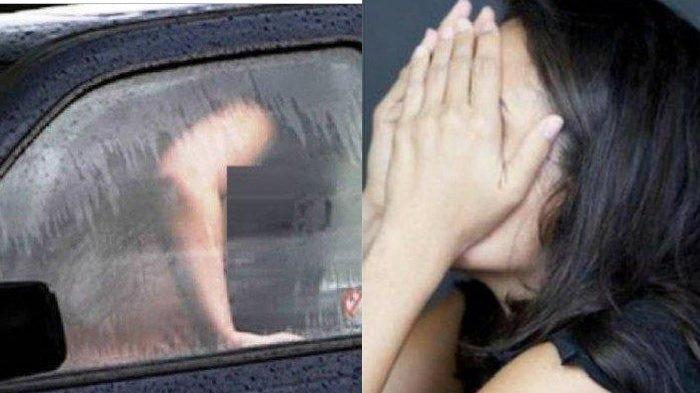 Ilustrasi mobil goyang dan bidan -