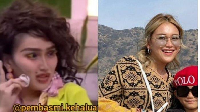 Sosok Ayu Ting Ting tak terima diketawai Bilqis saat dandan menor di layar kaca.