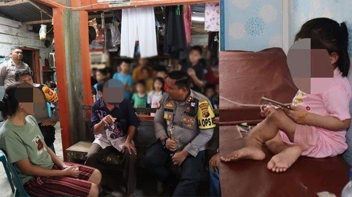 NASIB BOCAH DISIKSA SEKELUARGA DI NIAS SELATA - Momen Kapolres Nias Selatan, AKBP Ferry Mulyana Sunarya bersama jajarannya mendatangi rumah bocah diduga korban penganiayaan sekeluarga di kawasan Lolowau, Nias Selatan pada Senin (27/1/2025) D tante dari bocah NN ditetapkan sebagai tersangka kasus penganiayaan.
