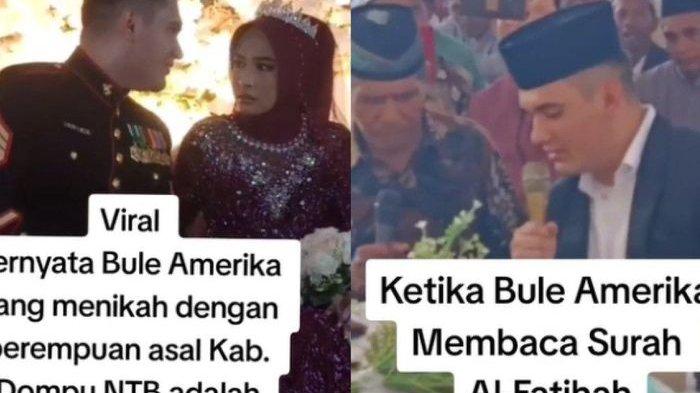 Viral video pernikahan wanita asal Dompu, NTB dengan perwira militer Angkatan Laut Amerika Serikat.