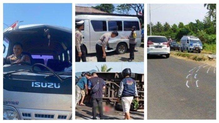 kecelakaan maut di Manado, mobil sekolah penjemput siswa oleng dan terbalik, Selasa (17/9/2024) pagi.