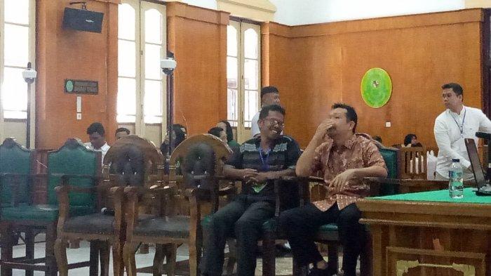 Efendy Sahputra alias Asiong menjadi saksi di kasus Terdakwa tangan kanan Bupati Labuhan Batu, Tamrin Ritonga (54) di Pengadilan Tipikor, Kamis (11/4/2019).