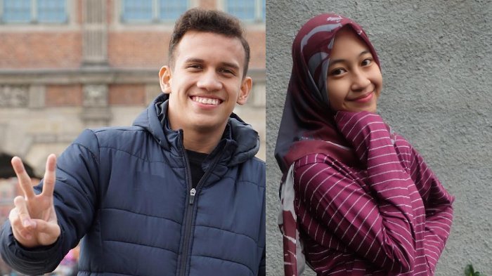 Egy Maulana Vikri dan Adiba Khanza. (Tribun Wow/ Kolase)