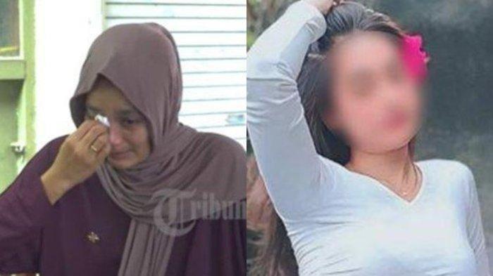 KASUS BRIGADIR NURHADI - (kiri) Elma Agustina, istri Brigadir Muhammad Nurhadi tak terima suaminya disebut menggoda wanita saat di Gili Trawangan, Lombok Utara hingga pemicu dicekik. Melanie Putri (kanan).