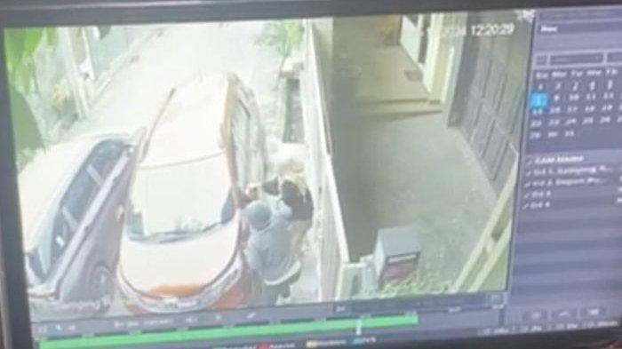 Pelaku penculik ibu di Antapani berhasil ditangkap dan digiring ke Mapolrestabes Bandung, Selasa (10/12/2024) (Tribun Jabar/ Muhamad Nandri Prilatama)