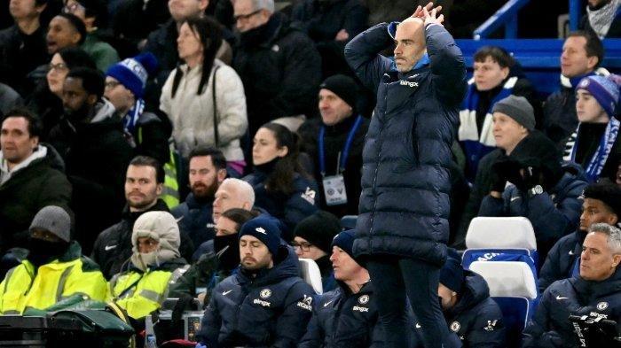 Pelatih kepala Chelsea asal Italia Enzo Maresca bereaksi selama pertandingan sepak bola Liga Primer Inggris antara Chelsea dan Fulham di Stamford Bridge di London pada 26 Desember 2024.