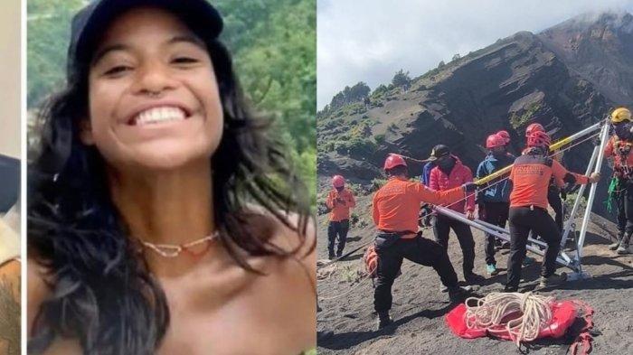 PENDAKI BRASIL TEWAS- (Kiri) Juliana Paris, pendaki asal Brasil. (Kanan) NTB K98-14 Evakuasi Pendaki Brasil di Rinjani, Pendaki Brasil yang Jatuh di Gunung Rinjani Ditemukan Tewas, Warganet Kritik Kinerja Tim SAR.