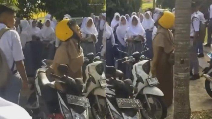 Viral seorang guru di SMAN 15 Maluku Tengah, Maluku jadi korban perundungan sejumlah muridnya Senin (14/8/2023).