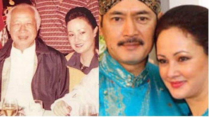 Halimah saat bersama Soeharto dan Bambang Trihatmodjo.