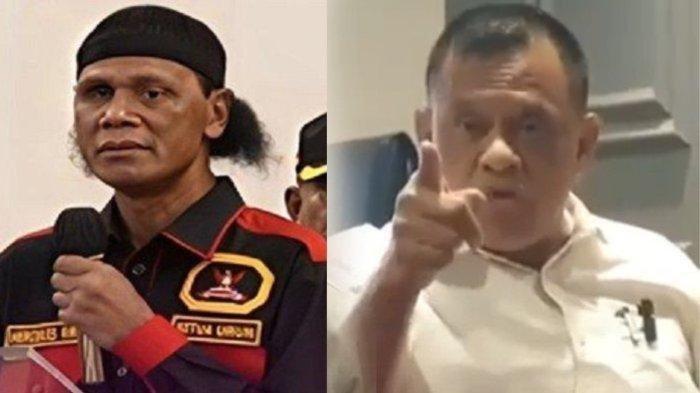 GATOT VS HERCULES - (kiri) Potret Jenderal Purn Gatot Nurmantyo // Ketua GRIB Jaya Hercules || Hercules menyenggol Mantan Panglima TNI Gatot Nurmantyo, ia kesal dengan pernyataan Gatot Nurmantyo yang geram terhadapnya.