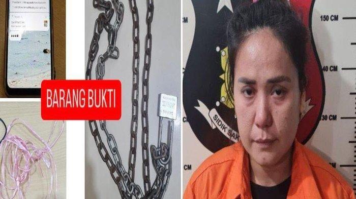 JBD, pelaku penganiayaan anak kandungnya saat berada di Polsek Bengkong, Batam