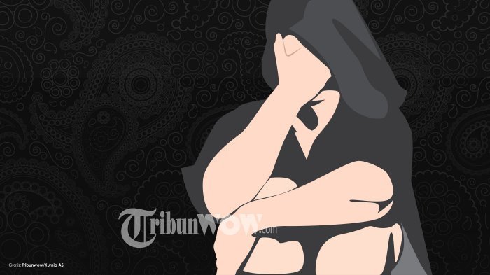 Ilustrasi korban pelecehan seksual. (Grafis Tribunwow/Kurnia Aji Setyawan)