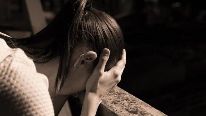 Ilustrasi wanita depresi