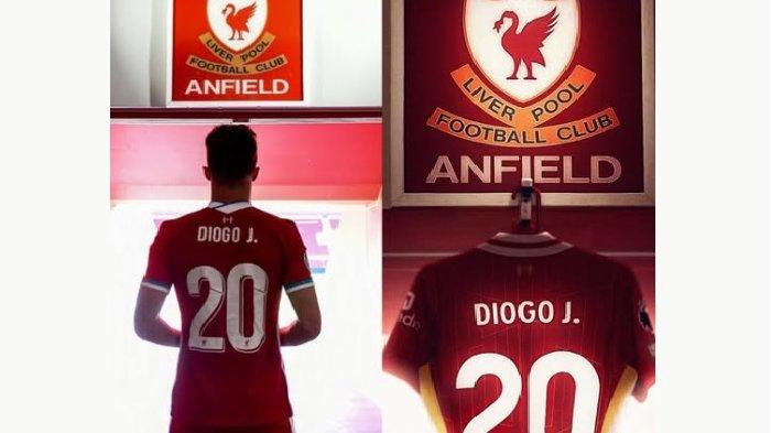 MENINGGAL KECELAKAAN: Pemian Timnas Portugal dan Liverpool, Diogo Jota, meninggal dunia akibat kecelakaan tunggal di Spanyol, Kamis (3/7/2025). Inset: Mobil nahas yang diduga dikendarai Jota dan adiknya, Andre Silva.