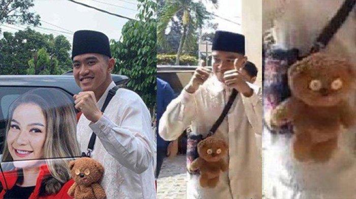 Momen Kaesang Pangarep gantungkan boneka teddy bear saat berkunjung ke Kantor PP Muhammadiyah disorot.