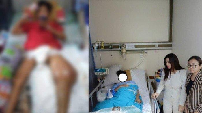 Kisah pilu seorang bocah SD di Bekasi, kaki diamputasi, gegara ditendang temannya di sekolah.