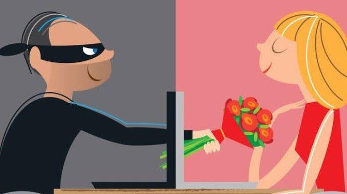Ilustrasi penipuan dating app