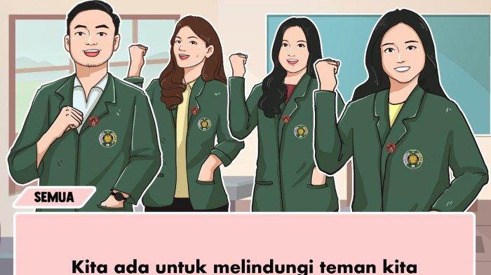 Komik yang menyuarakan pencegahan kekerasan seksual di lingkungan kampus, dari mahasiswa Antropologi USU. (HO)