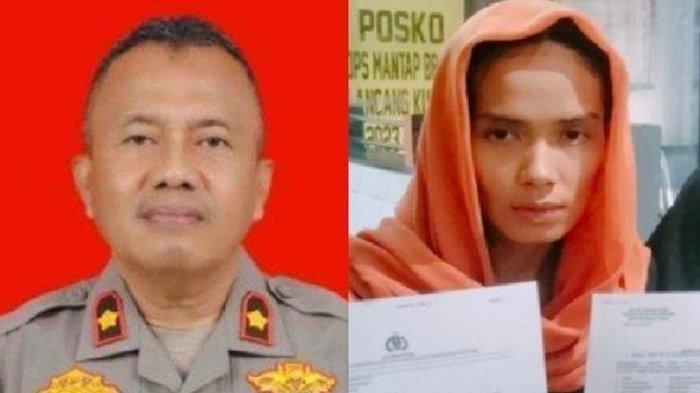 KOMPOL SYAFNIL DICOPOT: Kompol Syafnil (kiri) dicopot dari jabatannya sebagai Kapolsek Bukit Raya setelah membela anak buahnya yang tidak menolong seorang wanita bernama Ramadhani Putri (31, kanan) saat dikeroyok sekelompok debt collector di depan kantornya pada Sabtu (19/4/2025). Hal ini membuat Kapolda Riau, Irjen Herry Heryawan sampai geram dan berujung memutasinya menjadi Kepala Siaga Sentra Pelayanan Kepolisian Terpadu (SPKT) Polda Riau.