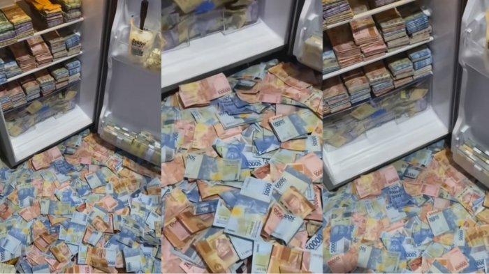 Viral video kulkas diisi uang puluhan juta rupiah. Video itu diketahui milik oleh seorang warga Kecamatan Purwosari, Kabupaten Pasuruhan, Provinsi Jawa Timur (Jatim).