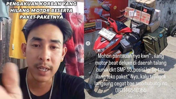 Curhat kurir kehilangan motor dan paket di Palembang, baru ditinggal beberapa menit di parkiran SMP