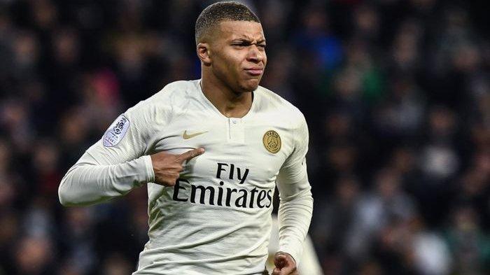 Pemain muda berbakat Paris Saint-Germain, Kylian Mbappe.