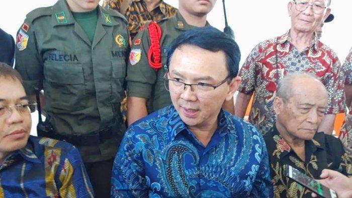 Mantan Gubernur DKI Jakarta Basuki Tjahaja Purnama alias Ahok. Ahok melaporkan kasus pencemaran nama baik yang dialaminya di media sosial. (KOMPAS.COM/GHINAN SALMAN)