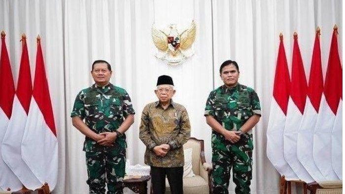 Wapres Maruf Amin menggelar pertemuan dengan Panglima TNI Laksamana Yudo Margono membahas tentang KKB Papua. Simak permintaannya ke Panglima TNI.
