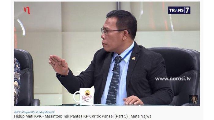 Masinton Pasaribu. (Capture Youtube Najwa Shihab)