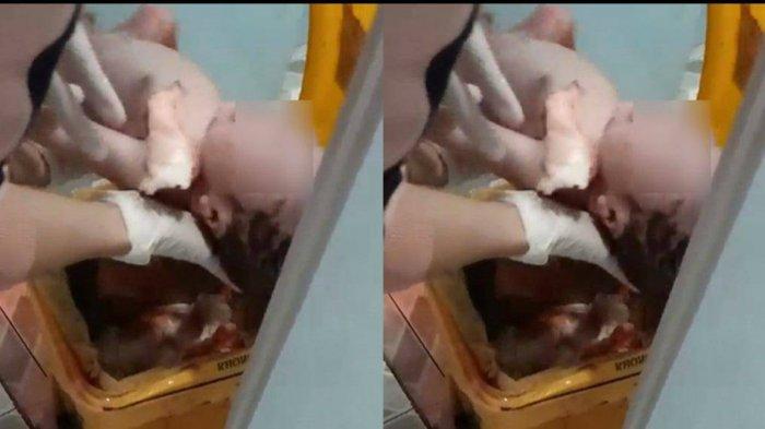 Seorang mahasiswi melahirkan di kamar kos dan dimasukkan ke tong sampah.