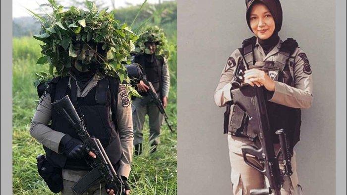 Miranti Silaban, Anggota Brimob Gegana Jambi.