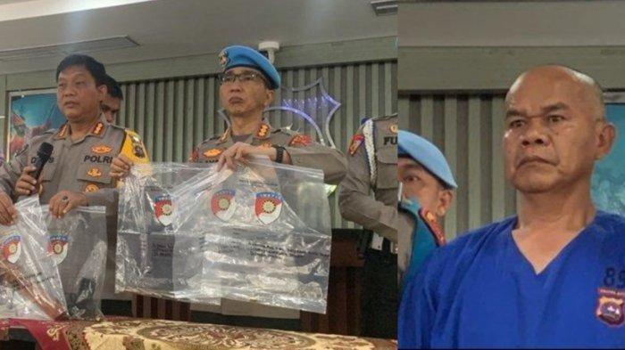 Senjata tajam jenis parang juga disita dari mobil AKP Dadang Iskandar