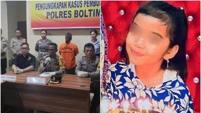 Terungkap sosok pelaku pembunuh bocah perempuan berusia 8 tahun atas nama Tilfa Azahra Mokoagow (TAM) yang ditemukan tewas mengenaskan di kebun kelapa milik warga di Desa Tutuyan III, Kabupaten Bolaang Monggondow Timur (Boltim), Sulawesi Utara (Sulut).