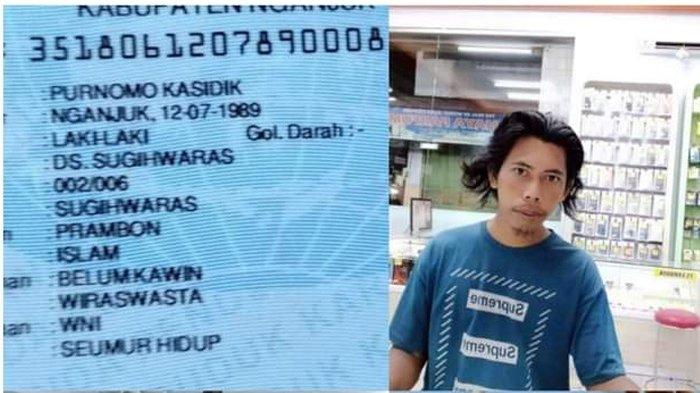 TERDUGA PELAKU PENUSUKAN: Seorang anggota Banser yang dikenal dengan nama Mbah Sumarsono (MS) menjadi korban penusukan di Prambon, Kabupaten Nganjuk. Terduga pelaku penusukan bernama Purnomo Kasidik alias PNK merpakan warga Desa Sugehwaras, Kecamatan Prambon, Kabupaten Nganjuk. Kini terduga pelaku masih buron. (Istimewa)