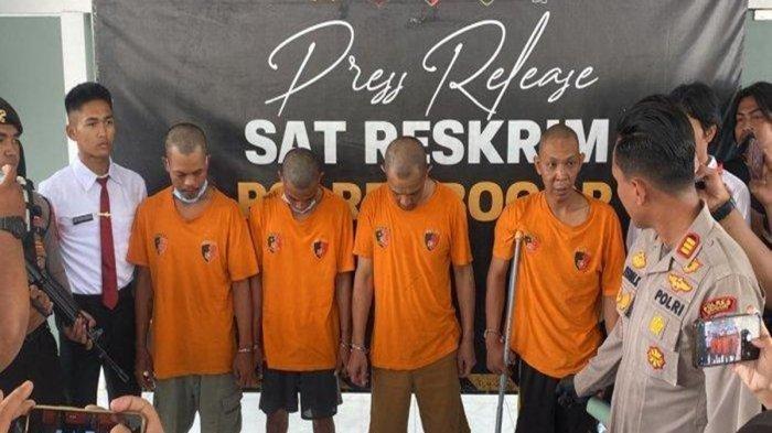 Pelaku perampokan di Kampung Cimayangsari, Desa Cimayang, Kecamatan Pamijahan, Kabupaten Bogor berhasil diringkus polisi, Senin (23/9/2024).