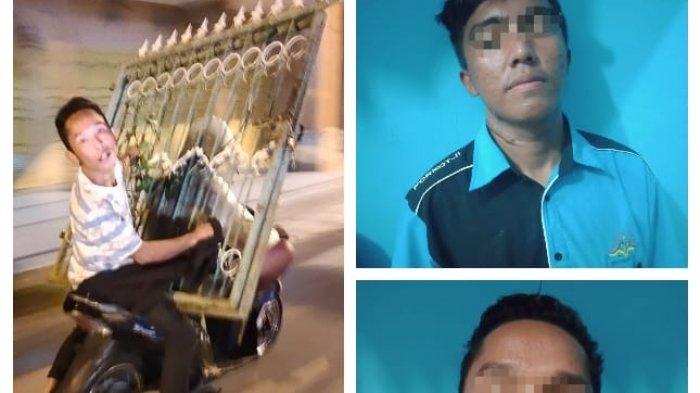 Ilustrasi pelaku pencuri pagar besi diamankan polisi