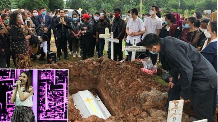 Suasana prosesi pemakama Melisha Sidabutar di Taman Pemakaman Umum Pedurenan kawasan Mustika Jaya, Bekasi, Jawa Barat sekira pukul 12.00, Kamis (10/12/2020). (KOMPAS.com/Revi C Rantung)