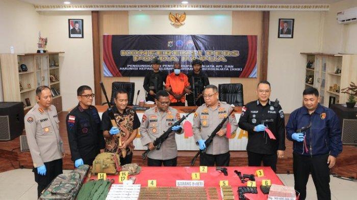 DITANGKAP: Satgas Operasi Damai Cartenz-2025 bersama Polda Papua gagalkan penyelundupan senjata api oleh anggota jaringan KKB.(Dok.Satgas Ops Damai Cartenz-2025)