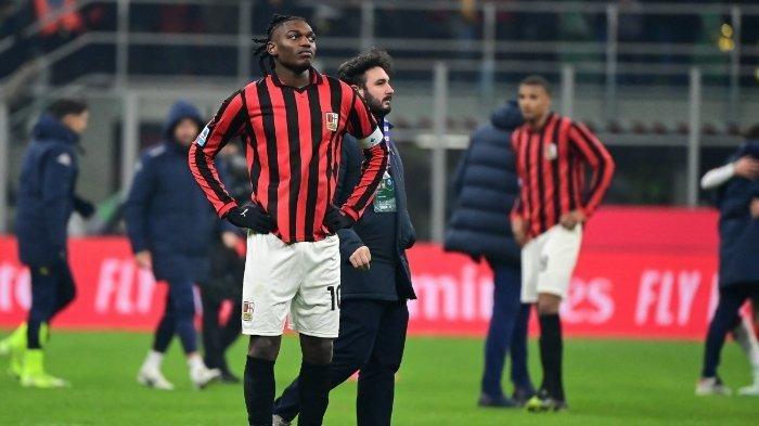 Pemain depan AC Milan asal Portugal Rafael Leao  