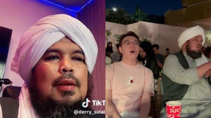 RICHARD LEE MUALAF - Ustaz Derry Sulaiman (kiri), momen pertemuan dokter Richard Lee bersama ustaz Derry hingga belajar berdzikir usai mualaf (kanan), Selasa (28/1/2025). Sang pedakwah berharap istiqomah.