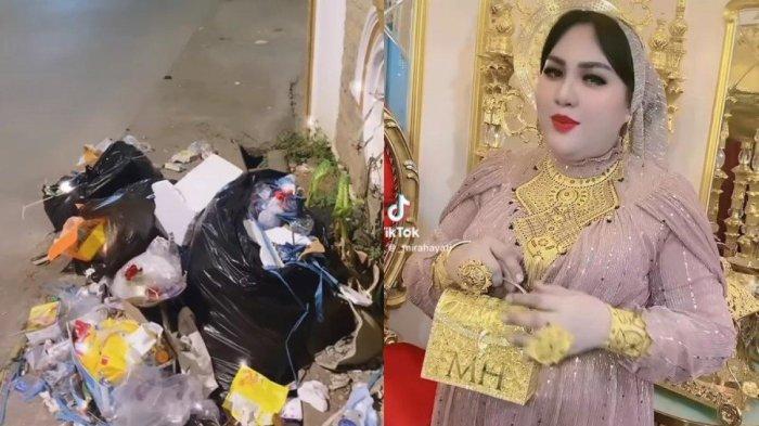 Sampah menumpuk depan rumah Mira Hayati