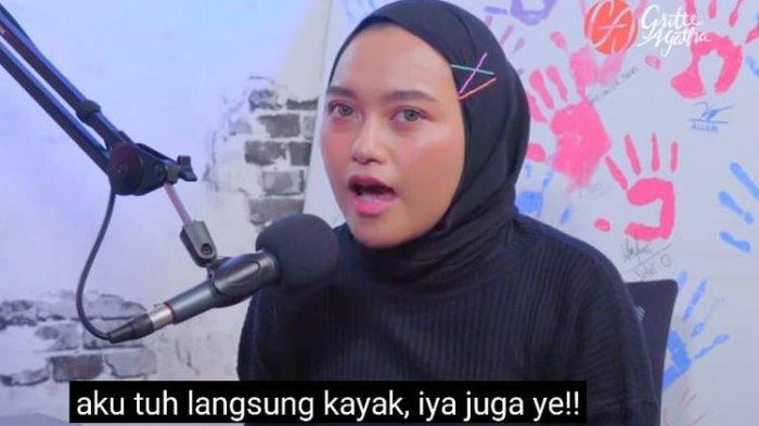 Selebgram Indira Kalistha ketika menjadi tamu dalam vlog Gritte Agatha.